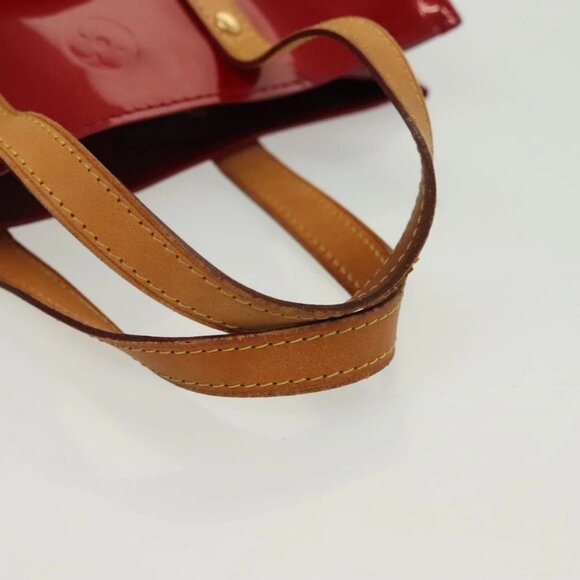 LOUIS VUITTON Monogram Vernis Reade PM Hand Bag Pomme D'amour - Picture 7 of 15